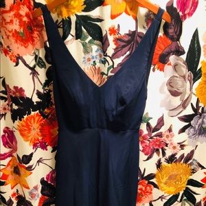 Jenny Yoo Navy Floor Length Dress | Worn Once!